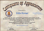 Letter from Bureau of Diplomatic Security, U.S. Department of State